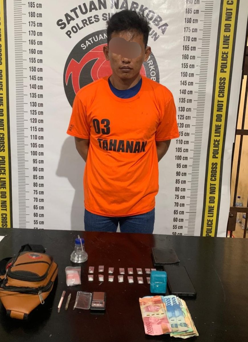 Pengedar Narkoba Diringkus, Polisi Temukan Barang Bukti 5,88 Gram Sabu