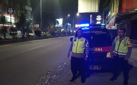 Polsek Cilegon Tertibkan Pemuda Nongkrong dan Antisipasi Balap Liar