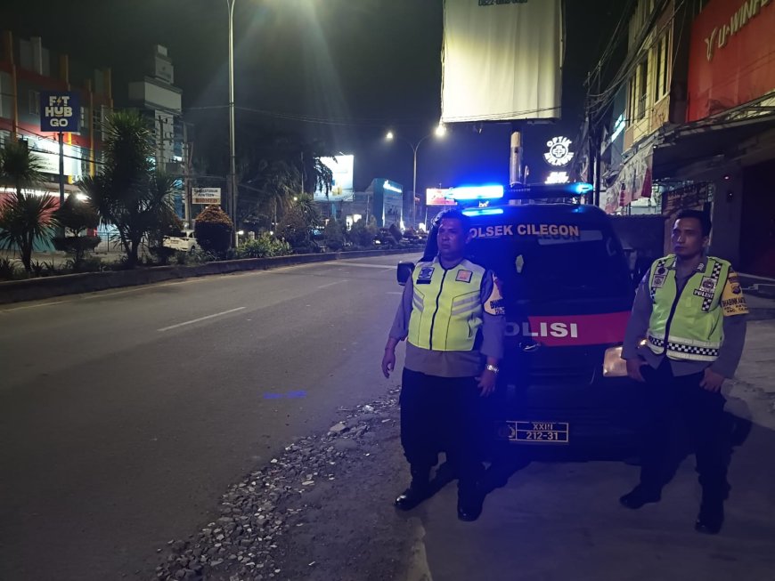 Polsek Cilegon Tertibkan Pemuda Nongkrong dan Antisipasi Balap Liar