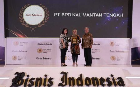 PT Bank Kalteng Raih Penghargaan Bergengsi di Bisnis Indonesia Award 2025