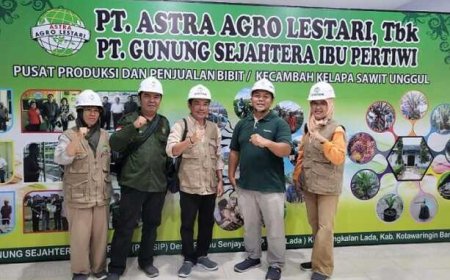 Disbun Kalteng Sambangi Kebun Induk Benih Sawit PT GSIP, Ini yang Dilakukan