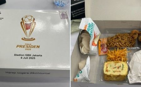 Viral! Nasi Kotak Piala Presiden Hebohkan Dunia Maya, Jurnalis Inggris: “Sambutan Terbaik!”