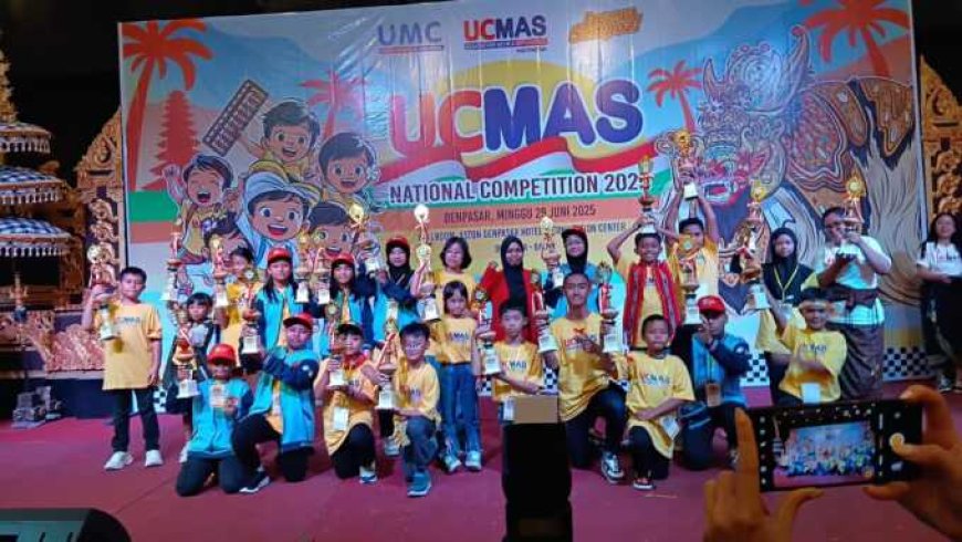 UCMAS Sempoa Sampit Sabet 4 Juara Olimpiade Aritmatika Sempoa Tingkat Nasional