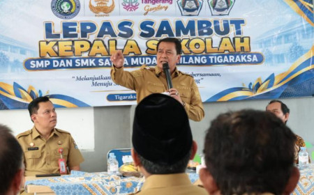 Hadiri Lepas Sambut Kepsek Satya Muda Gemilang, Bupati Tangerang Tekankan Inovasi dan Semangat Baru